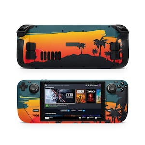 Sunset Design Steam Deck Skin, Protective Steam Deck Console Decal Wrap, Custom Game Console Vinyl, Steam Deck Valve Skins Vinyl Sticker