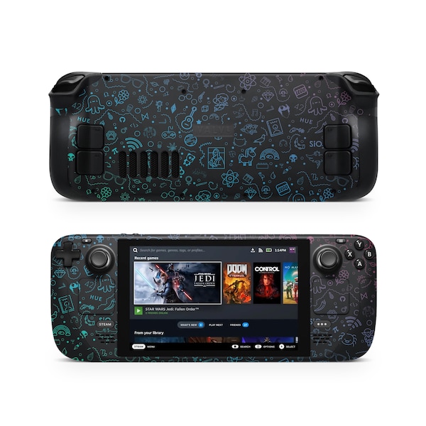 Farbverlauf Vinyl Skin für Steam Deck | Schützende Konsolenverpackung, OLED-kompatibel