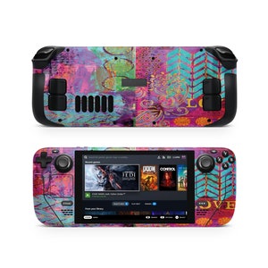 Boho Design Steam Deck Skin, Custom Steam Deck Sticker, Boho Style Steam Deck Decal, Protective Steam Deck Cover