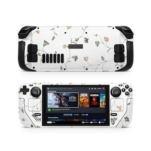 Custom Flower Steam Deck Skin, Protective Steam Deck Console Decal Wrap, Custom Game Console Vinyl,Steam Deck Valve Skins Vinyl Sticke, OLED