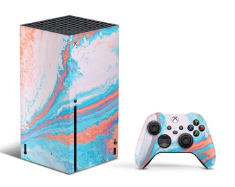 Aquarell Textur-Design für x Box Serie x Konsole & Controller Skin