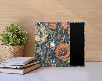 Funda para iPad con estampado floral vintage – Adhesivo de arte botánico