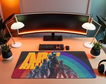 Sci Fi Gaming Mouse Pad ARC Raiders Inspired Large Desk Mat