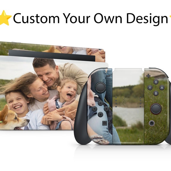 Custom Nintendo Switch Skin, Make Your Own Design Nintendo Switch Console Joycon Wrap, Custom Nintendo Skin, Nintendo Switch Oled Skin Decal