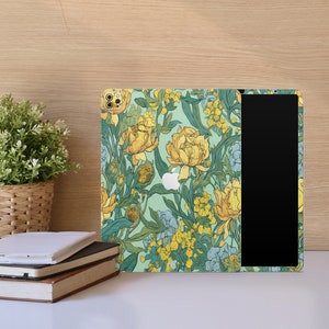 Vintage Floral Print - Unique iPad Skin , iPad Pro, iPad Air, iPad mini, All iPad models, Custom iPad Skin, Custom your own iPad