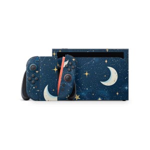 Nintendo Switch 2 Skin – Custom Vinyl Decal, Moon and Stars