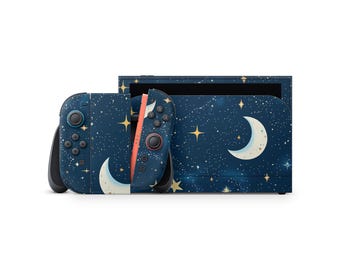 Nintendo Switch 2 Skin – Custom Vinyl Decal, Moon and Stars