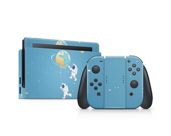 Astronauts in Space Nintendo Switch OLED Skin Decal