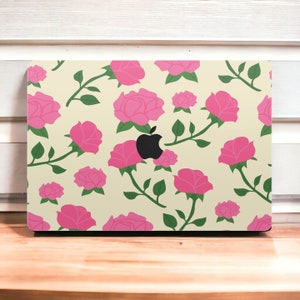 Floral Pattern Macbook Skin - Quality MacBook Pro Skin Vinyl Wrap - Full cover skin for MacBook Pro & Air Models, M1, M2, 13&quot;, 14&quot;, 16&quot;
