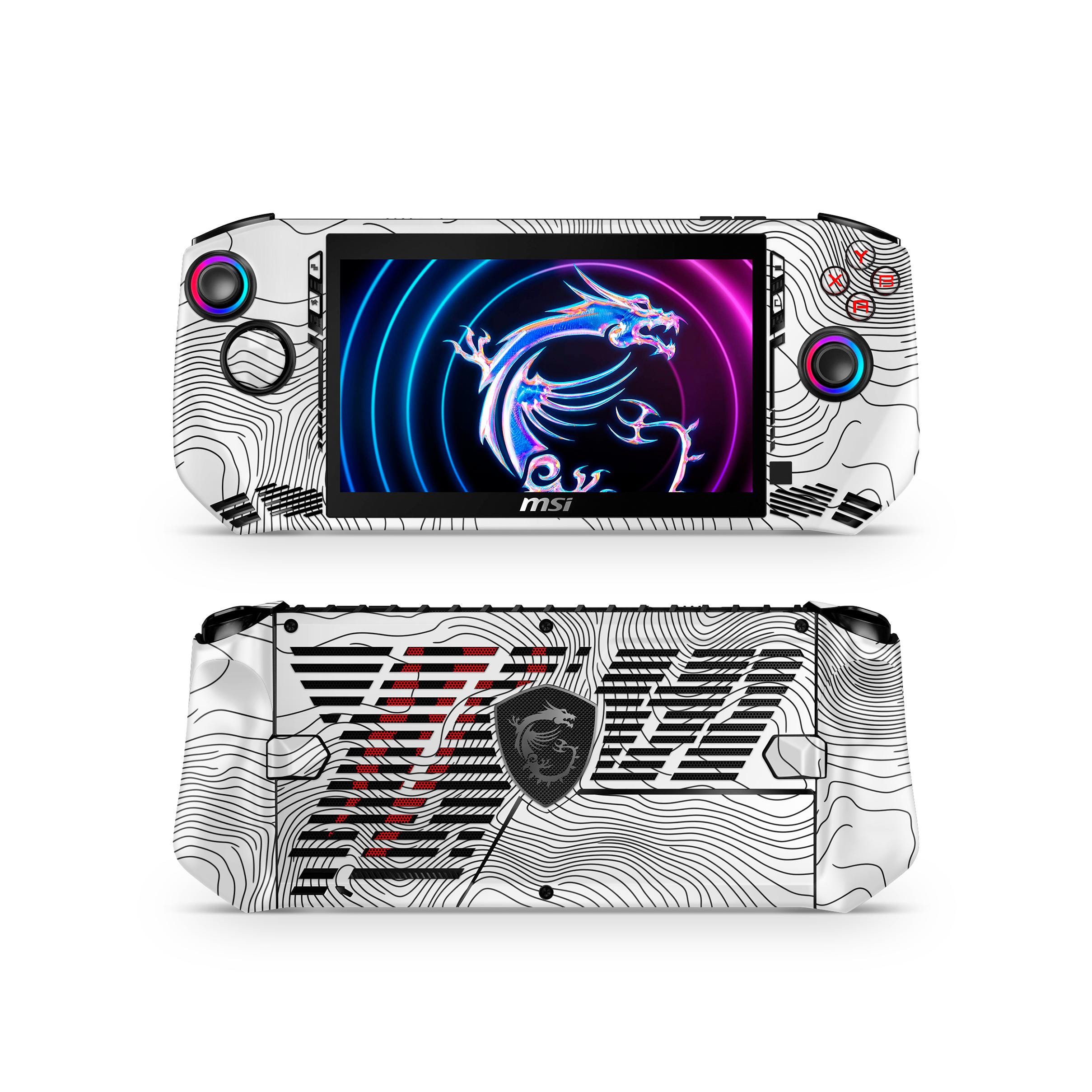 MSI Claw A1M / Claw 8 AI+ Skin Wrap | Abstract Topographic Design
