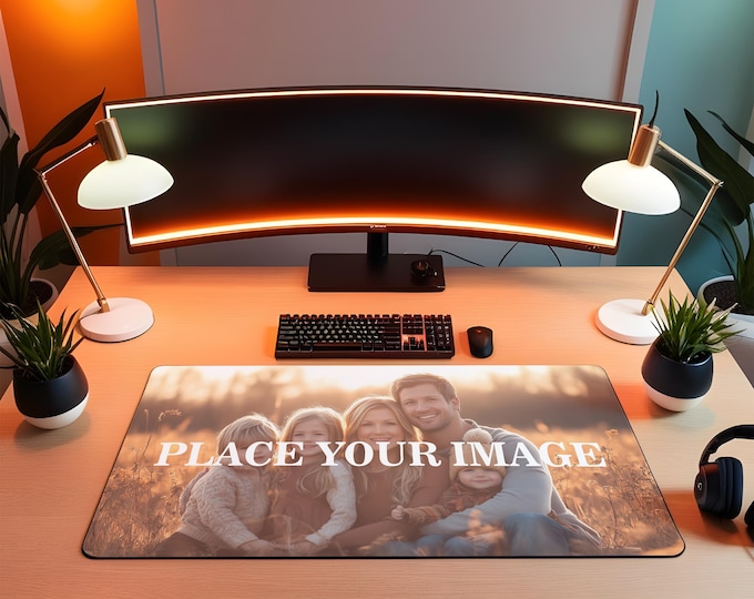 Personalized Photo Mouse Pad | Custom Gaming Desk Mat