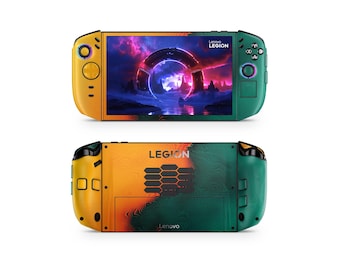 Legion Go 2 Skin Orange Green | Abstract Color Vinyl Wrap for Lenovo Handheld