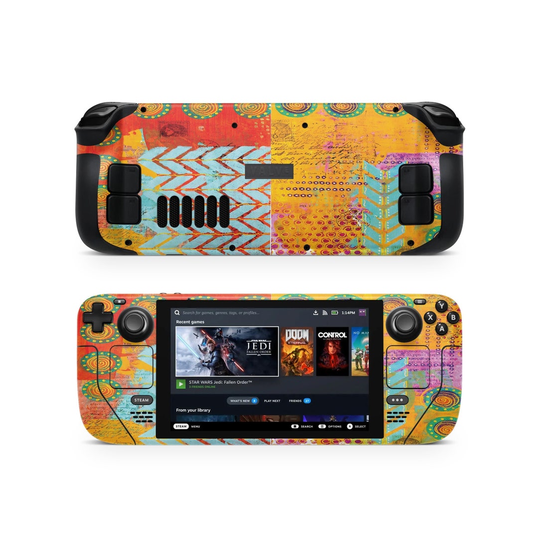 Boho Style Steam Deck Skin Boho Design Stickers For Steam Deck Game boho-style-steam-deck-skin-boho-design-stickers-for-steam-deck-game