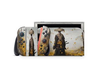 Nintendo Switch 2 Yotei Skin | Japanese Warrior Vinyl Wrap for Console, Joy-Cons & Dock