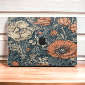 Vintage Floral MacBook Skin - Quality MacBook Pro Skin Vinyl Wrap - Full cover skin for MacBook Pro & Air Models, M1, M2, 13&quot;, 14&quot;, 16&quot;