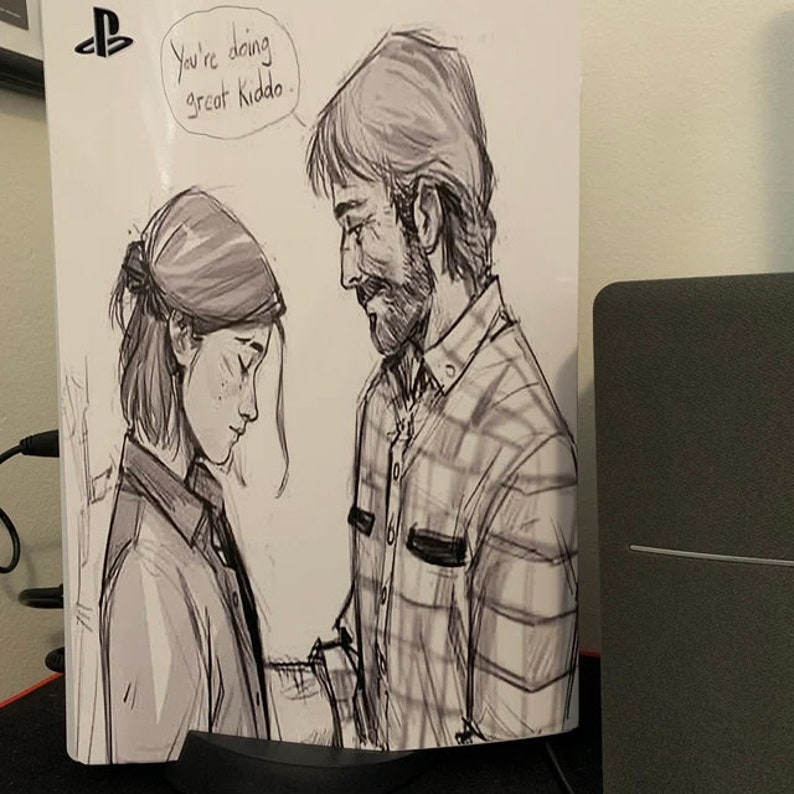 Custom PlayStation 5 skin decals with personalized design