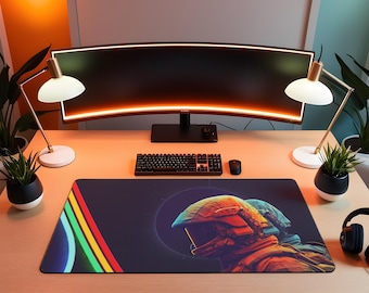 ARC Raiders Inspired Sci Fi Gaming Mouse Pad Large Desk Mat