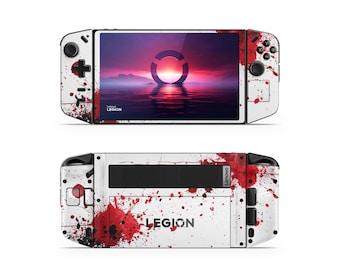 Blood Splatter Lenovo Legion Go Skins, Protective Legion Go Console Skins & Wraps, Legion GO S and Legion GO 2 Compatible