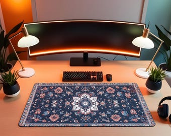 Oriental Rug Mouse Pad | Vintage Balkan Design, Water Resistant