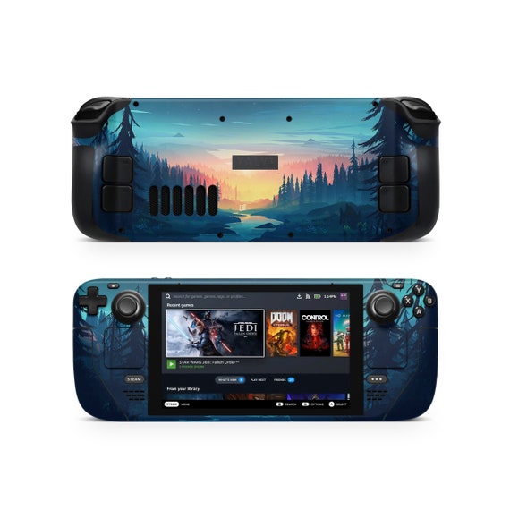 Vector Forest Steam Deck Skin, Protective Vinyl Decal Wrap
