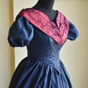 1860 victorian Day and evening dress