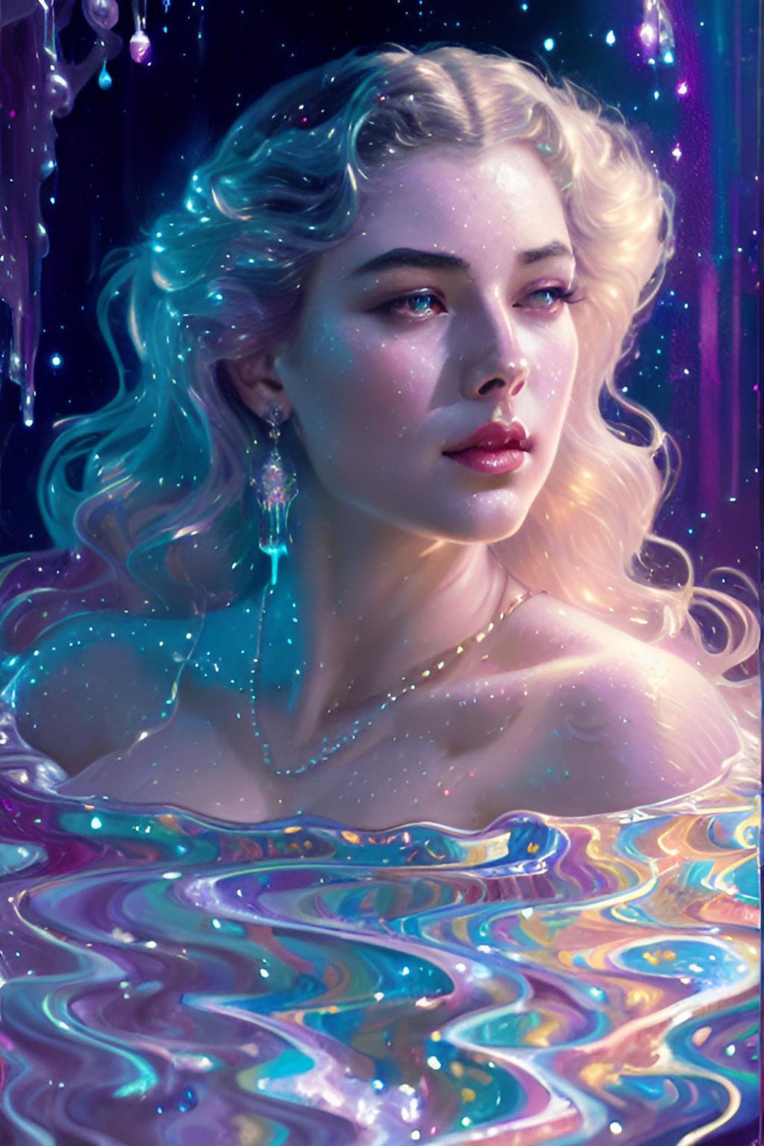 Fantasy Wall Art Ethereal Digital Print Unique Home Decor Posterwall