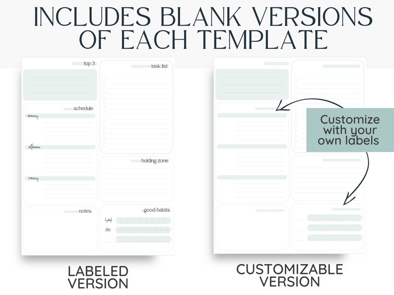 Daily Digital Planner Vertical Layout Goodnotes Template Goodnotes