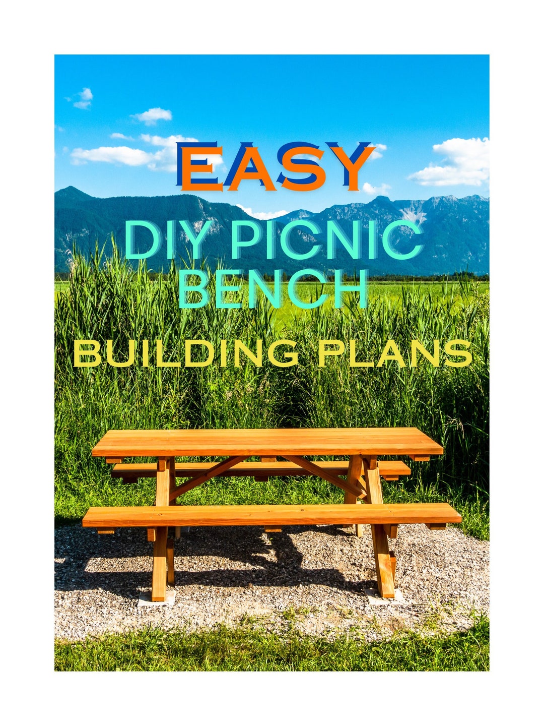 Classic Picnic Bench Plans PDF Digital Download Etsy