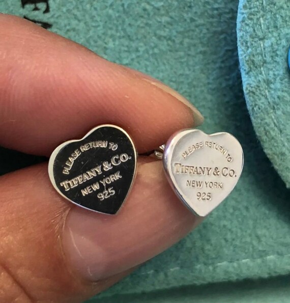 Co Earrings Small Heart Stud - Etsy
