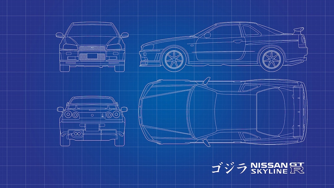 Nissan Skyline R34 部品カタログ High Quality Nissan Skyline R34 Digital Blueprint. Instant