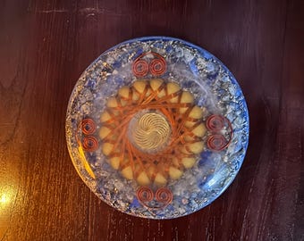 Orgonite Water Charging Coaster: Crystal & Copper EMF Harmonizer