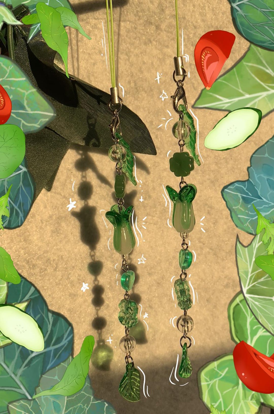 Handmade Vegetable Phone Charms [LIMITED] - Etsy