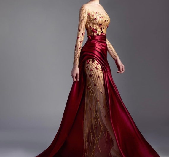 green emerald velvet dress Head-turner Embellished Silk Maxi Dress  kalisa