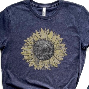 Sunflower - Sunflower Shirt, Floral Tee Shirt, Flower Shirt,Garden Shirt, Womens Shirt, Sunflower Tshirt Sunflower Shirts. Sunflower Tee