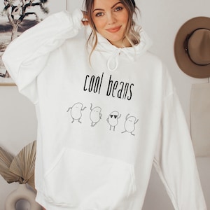 Cool Beans hoodie, Cool Beans Design, Cool design, Winter fall hoodie, Cool Beans Hooded Sweatshirt, Beans Design, Beans Cartoon, Trendy