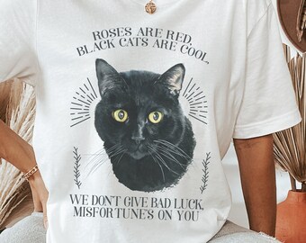 Watercolor Black Cat tee, Black Cat Lover tee, Black cats are cool t-shirt, Black cat mom tee, Black cat themed shirt, black cats lover