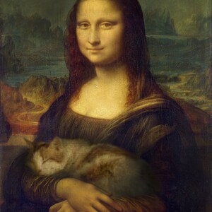 Custom Monalisa Pet Art. Best Gift for Pet Parents. Cat mom gift. Custom pet art. Custom Monalisa Pet Art