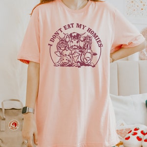 Cool vegan friendly shirt, vegan activism tee, activist animal rights shirt, vegan diet shirt, i don't eat animals tee, funny vegan shirt image 3
