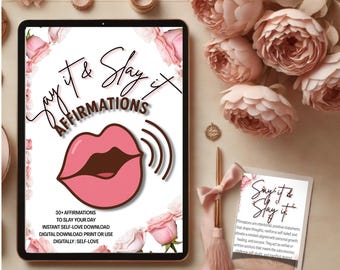 Self-Love | Self-Care | Glow-Up |  Feminine Daily Inspiration | Affirmations on the GlowUp (Digital Download)