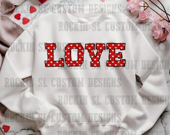 バレンタイン LOVE png ファイル - ブロック文字 T シャツ デジタル ファイル - 昇華/dtf