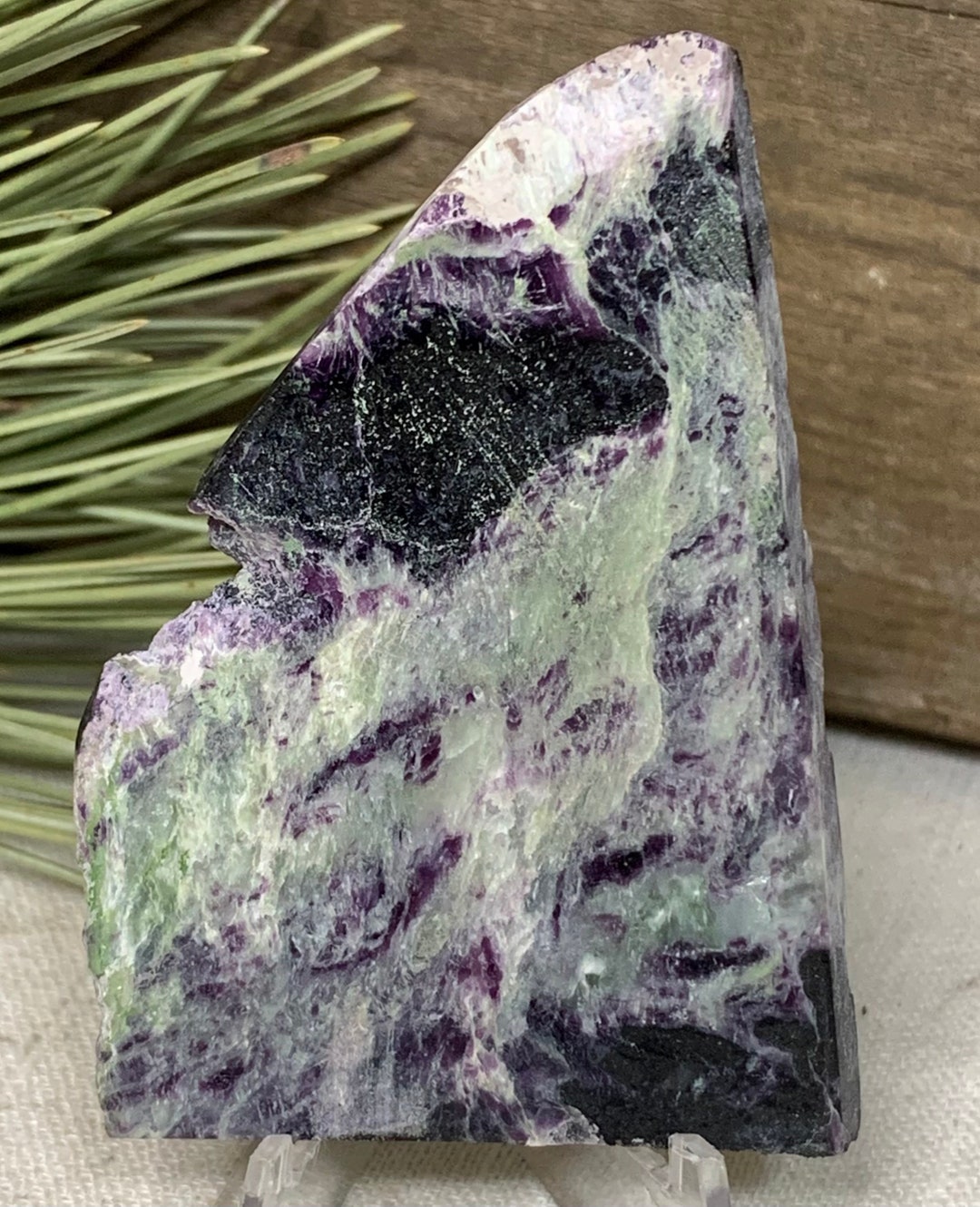 Rare Kammererite Slab From Turkey / 2 Sided Polished / Gemstone Slab