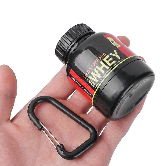 Portable Key Chain Mini Whey Protein Shaker Holder Container FREE
