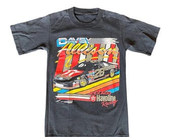 Vintage 90s Davey Allison NASCAR Racing T-Shirt, Davey Allison Shirt, 90s Nascar Shirt, 90s Nascar Tee, Gift For Father, Gift For Mother