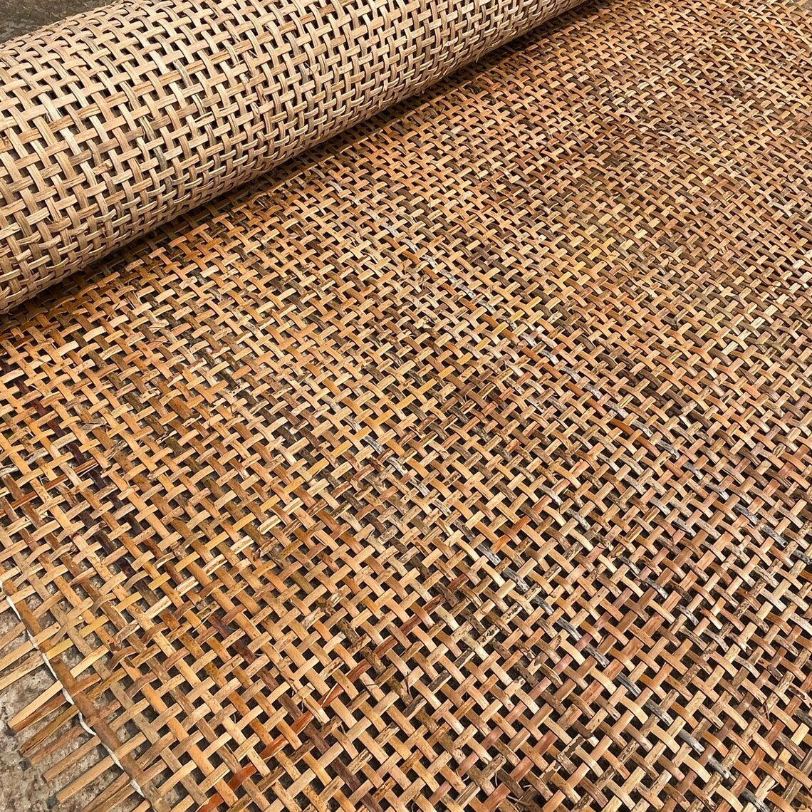 Width 28 Dark Natural Rattan Cane Square bing Etsy