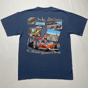 Vintage 90s IndyCar 500 Racing T-Shirt, Indianapolis 500 Shirt, Indy 500 Racing Shirt, Indianapolis 500 Fan, Indianapolis 500 Tee