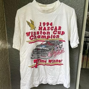 Vintage 1994 NASCAR Winston Cup Champions Dale Earnhardt T-Shirt, 90s Nascar Shirt, 90s Nascar Tee, Gift For Father, Gift For Mother