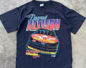 Vintage 90s Davey Allison NASCAR Racing T-Shirt, Davey Allison Shirt, 90s Nascar Shirt, 90s Nascar Tee, Gift For Father, Gift For Mother
