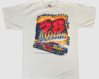 Vintage 90s Davey Allison NASCAR Racing T-Shirt, Davey Allison Shirt, 90s Nascar Shirt, 90s Nascar Tee, Gift For Father, Gift For Mother