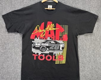 Vintage 90s Davey Allison NASCAR Racing T-Shirt, Davey Allison Shirt, 90s Nascar Shirt, 90s Nascar Tee, Gift For Father, Gift For Mother