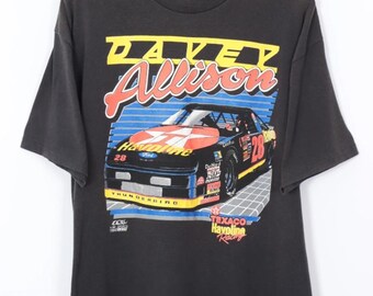 Vintage 1991 Davey Allison NASCAR Racing T-Shirt, Davey Allison Shirt, 90s Nascar Shirt, 90s Nascar Tee, Gift For Father, Gift For Mother